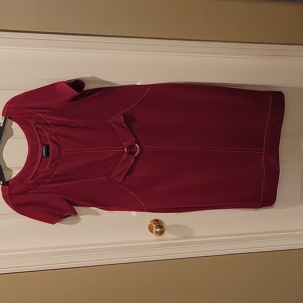 Lane Bryant short sleeve jersey Red Dress #reddress